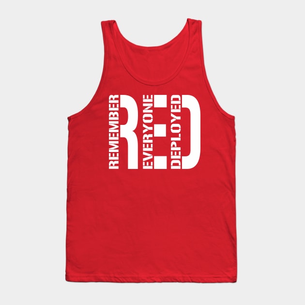 RED on Fridays Tank Top by Pixhunter